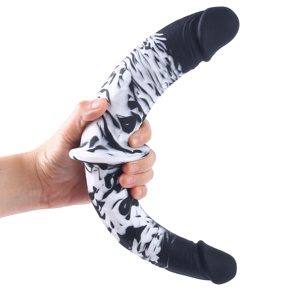 double trouble dil flurry black and white swirl