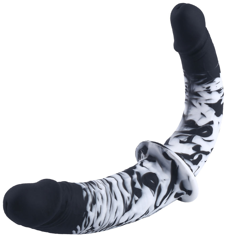 double trouble dil flurry black and white swirl