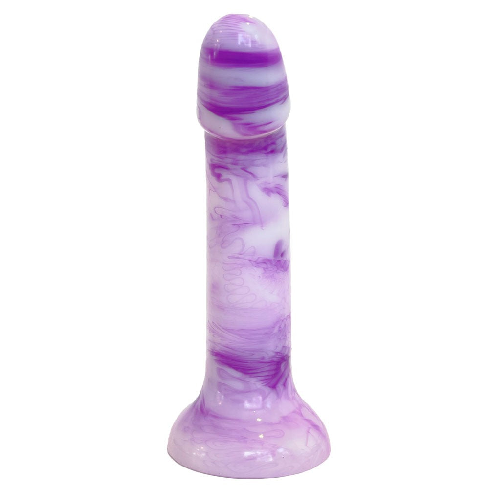 6" Sol Firm - Silicone Dildo - Purple Berry Shake