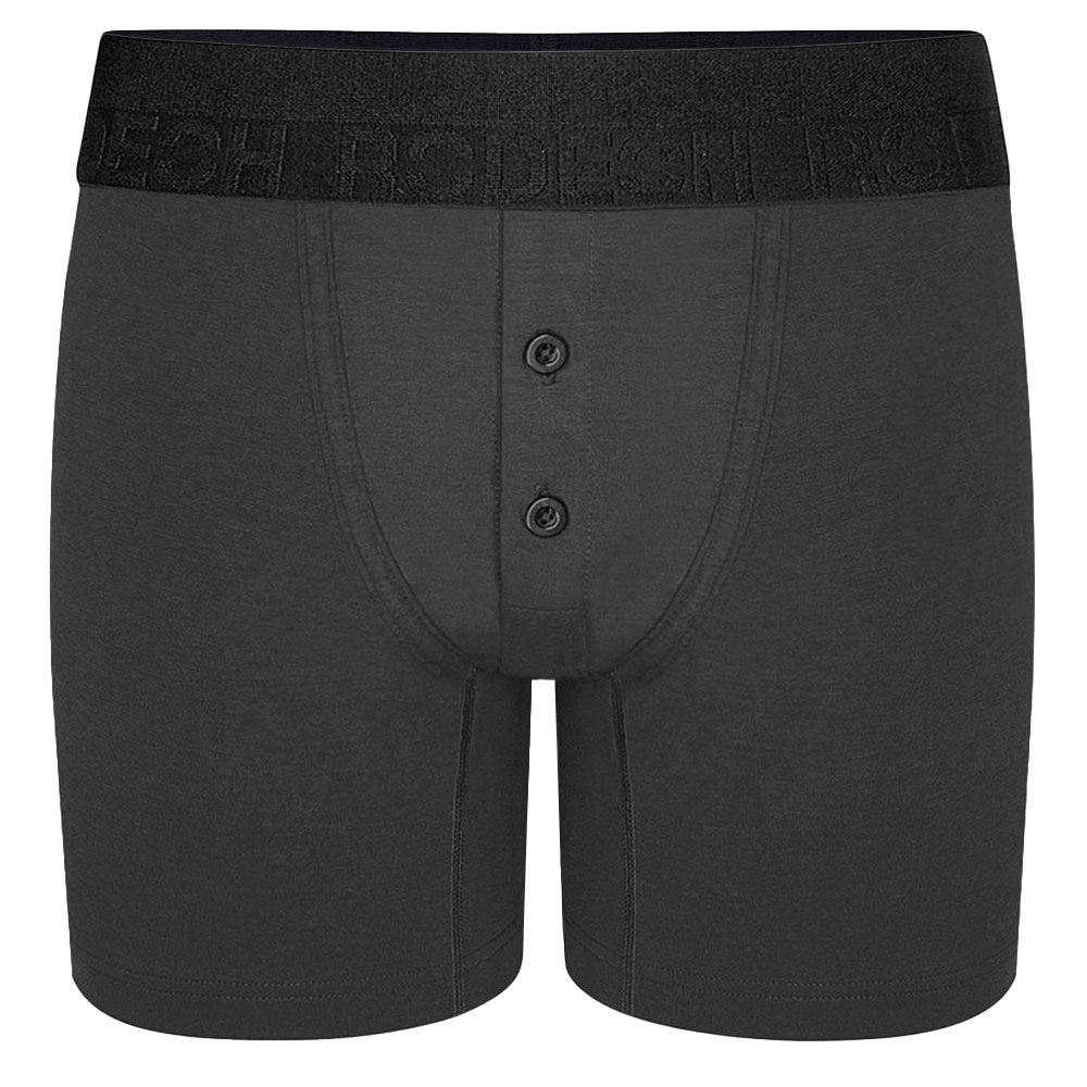 rodeoh button fly boxer harness gray