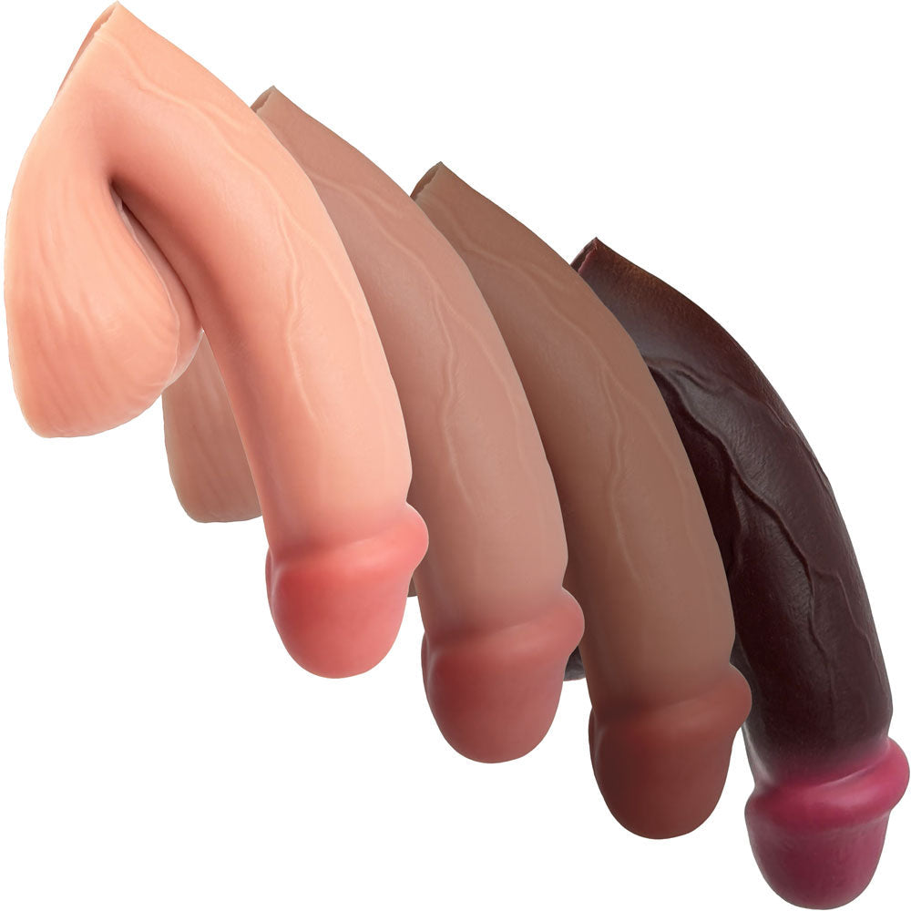 5 inch Vector silicone packer in all four skin tones