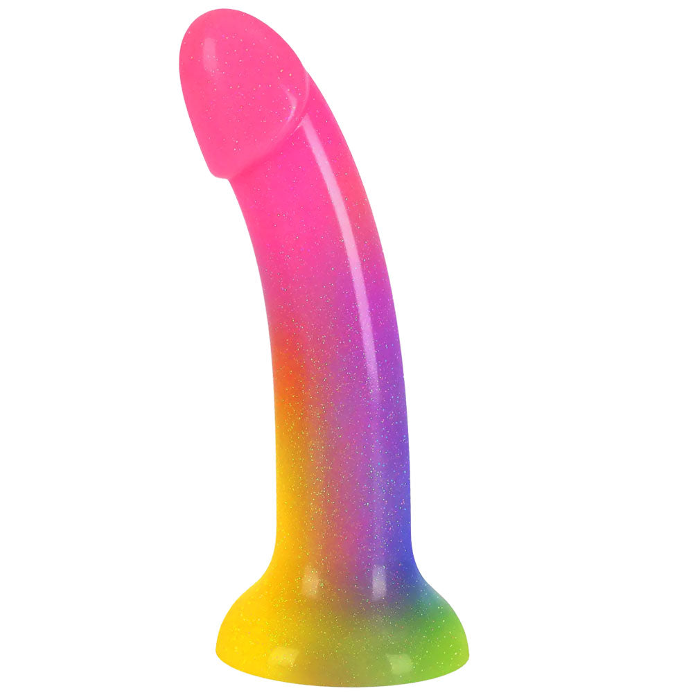 rodeoh nexus rainbow horizon glitter dildo
