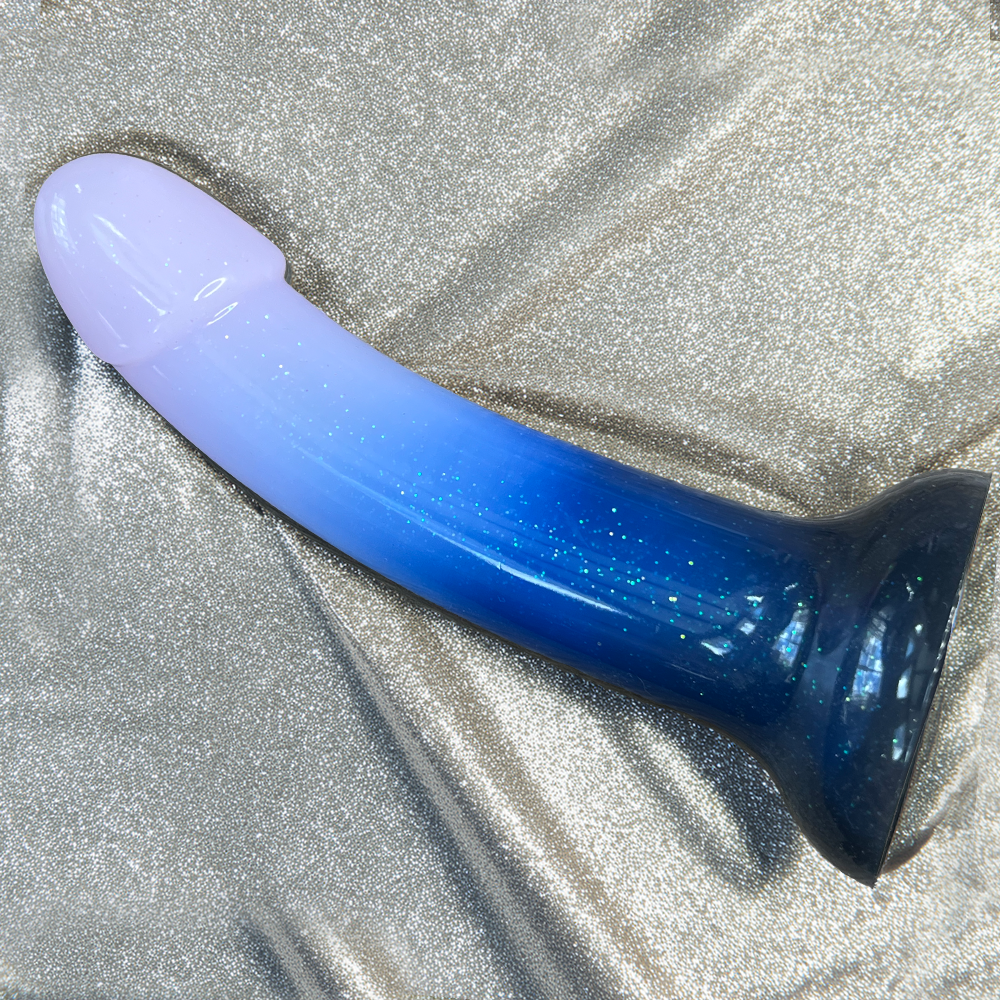 6" Sol Silicone Dildo - Ombre Lustre Twilight