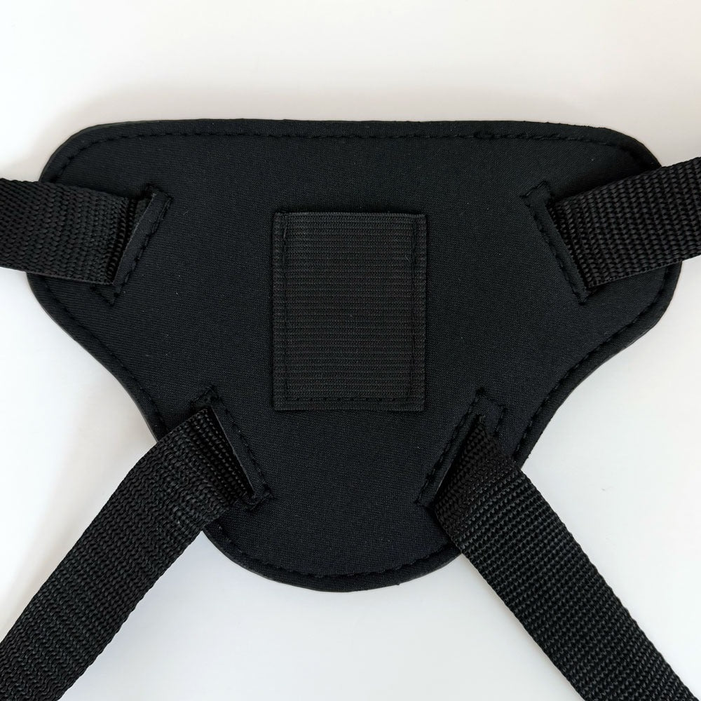 exus fun and love harness back, with both built in bullet vibe pocket