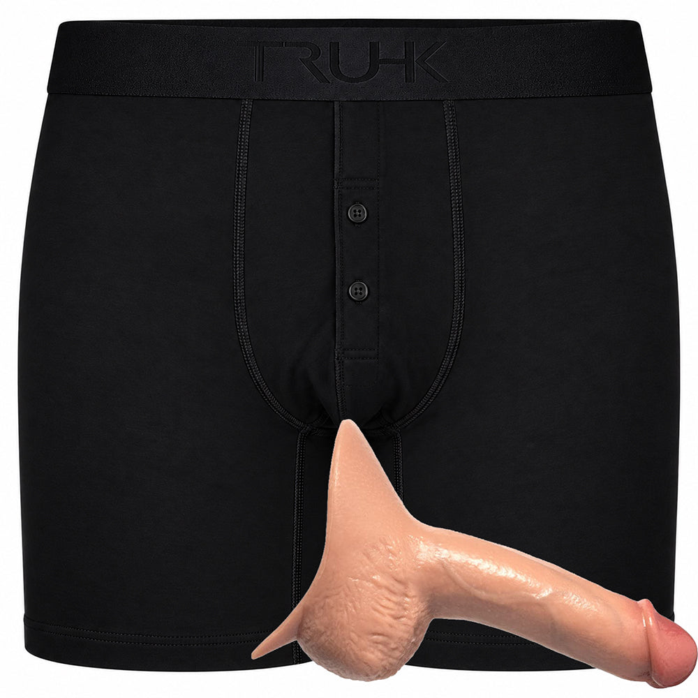 TRUHK Black Button Fly Boxer with SoReal Moby STP in Vanilla