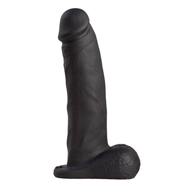 5.75" Realistic Silicone Dildo - Black - RodeoH
