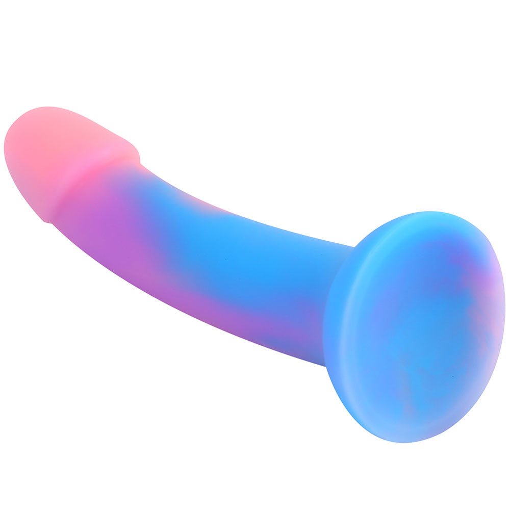 6" Sol Glow in the Dark Silicone Dildo - Dusk - RodeoH