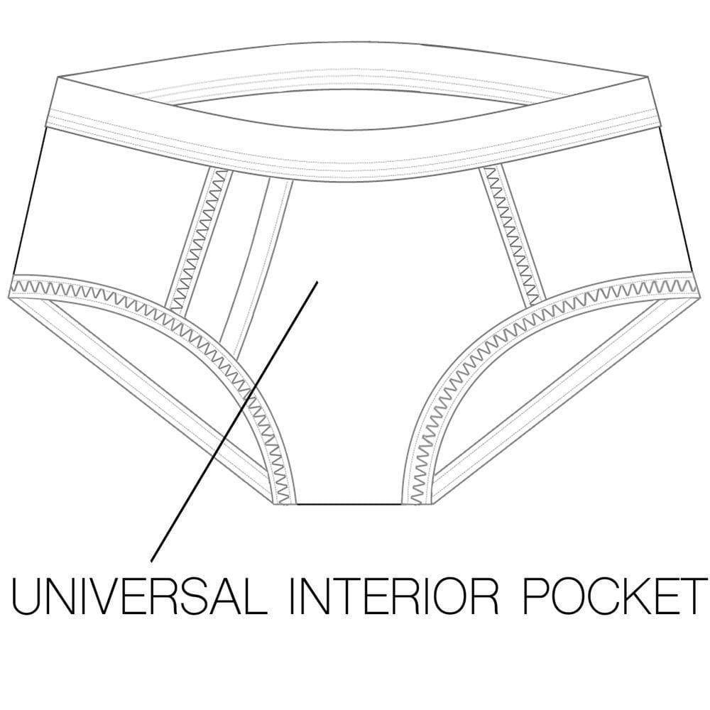 Top Loading Brief Packing Underwear - Claret - RodeoH