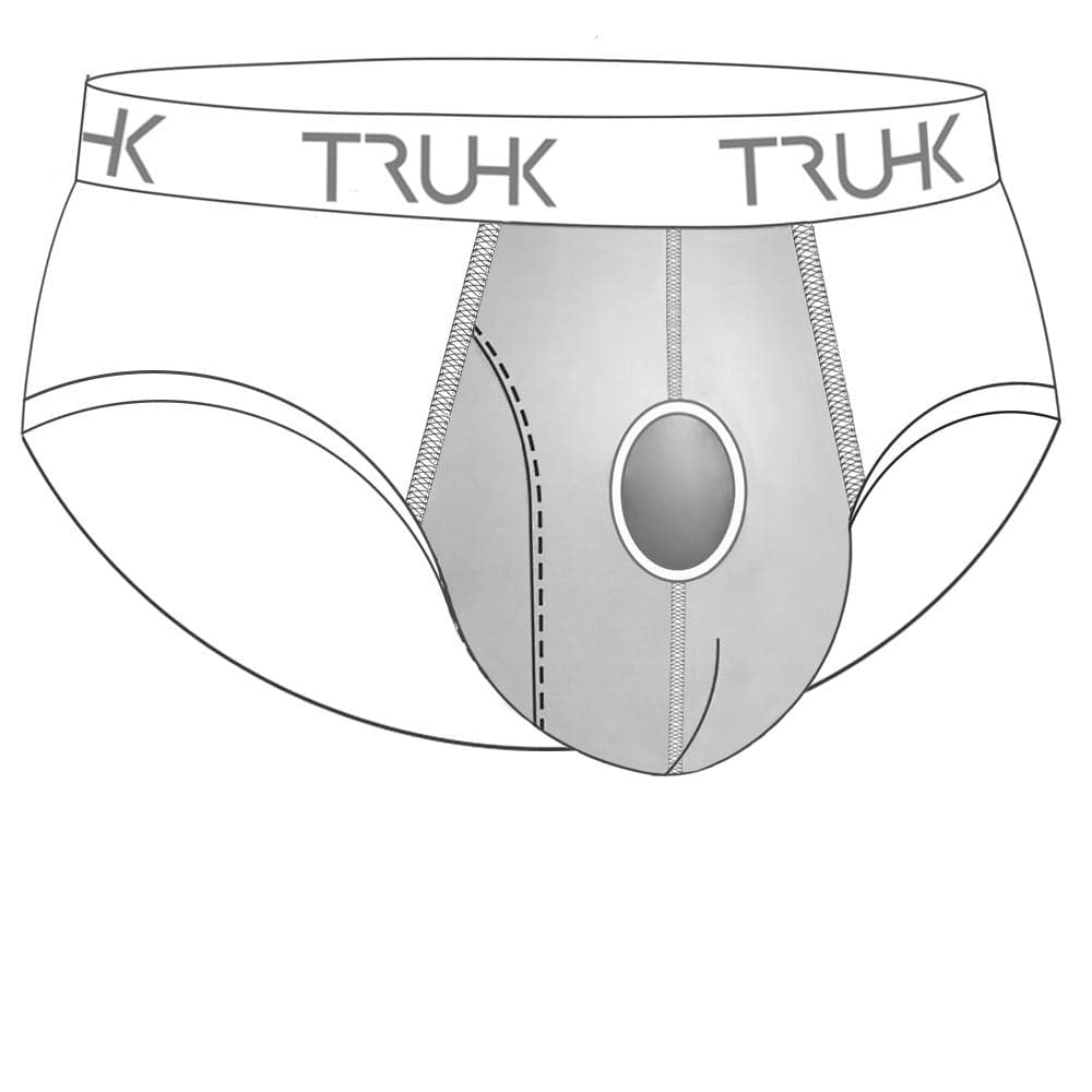 TRUHK Classic Brief STP/Packing Underwear - Side Opening - Black
