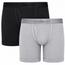6" Top Loading Boxer Packing Underwear 2 Pack - Black & Light Gray - Multipack