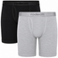 RodeoH 2 pack of 9 inch Shift Boxers in black and light gray marle