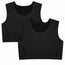 RodeoH Shapewear Compression Top 2 pack in Black: two black compression tops