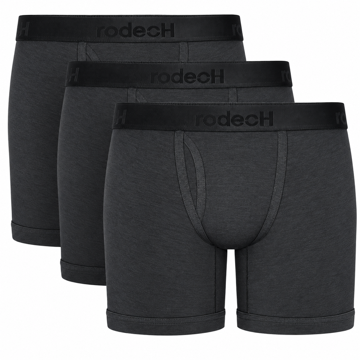 6" Top Loading Boxer Packing Underwear 3 Pack - Gray - Multipack