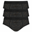 2-pack of TRUHK dark gray packing briefs with black embossed waistbands and subtle orange stripe details, displayed on a white background.