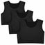 RodeoH Shapewear Compression Top 3 pack in Black: three black compression tops