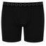 Black 6" unisex boxer briefs with a distinctive dark gray chain-link pattern along the elastic waistband, shown against a plain white background.