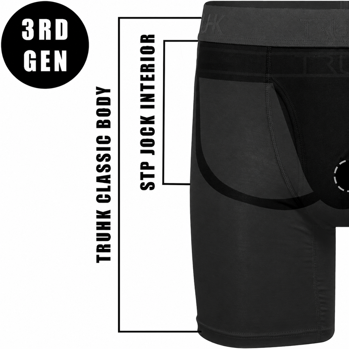 TRUHK Hybrid Boxer STP/Packing Underwear 2 Pack - Black - Multipack