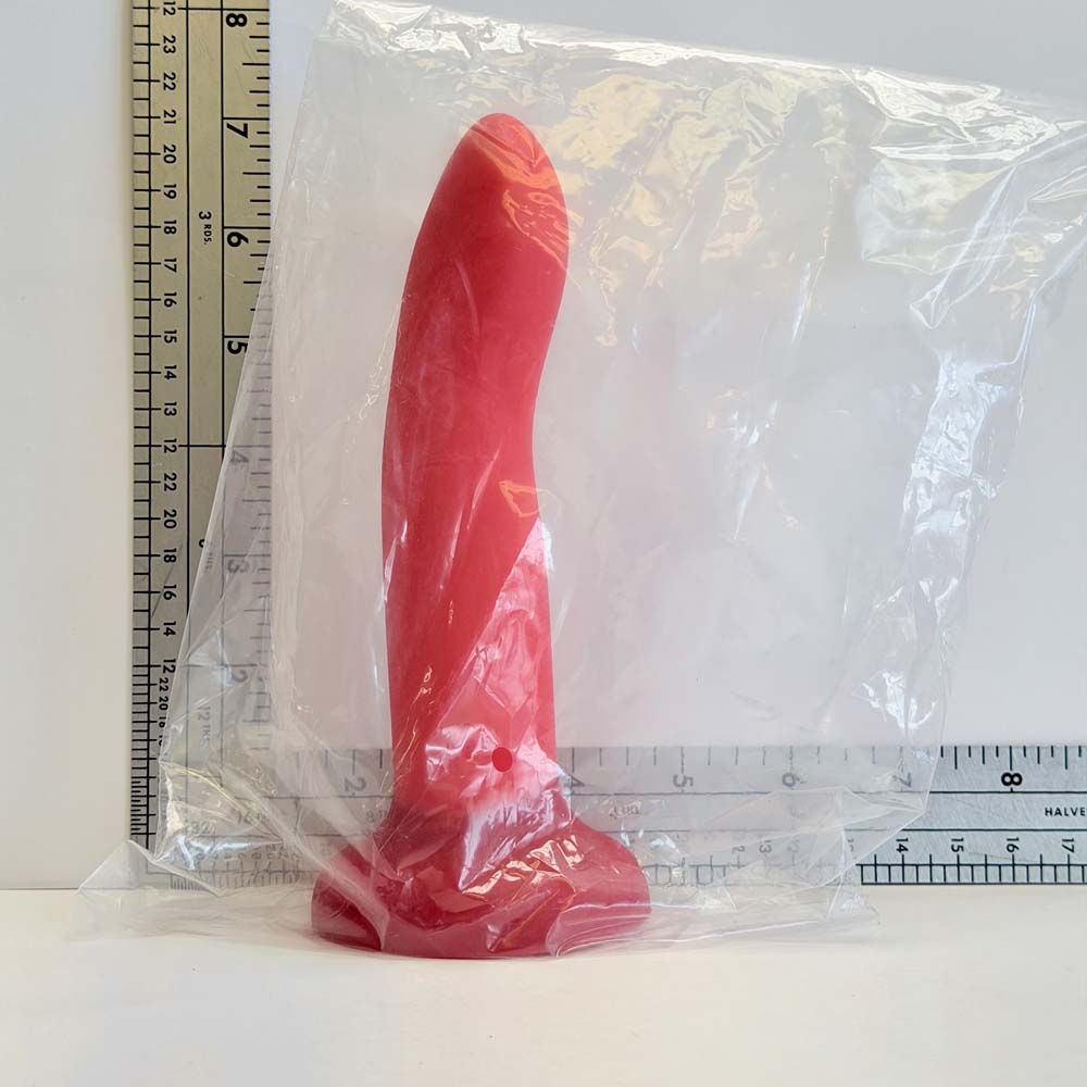 6.8" Coral Swirl Silicone Dildo | Vault Sample