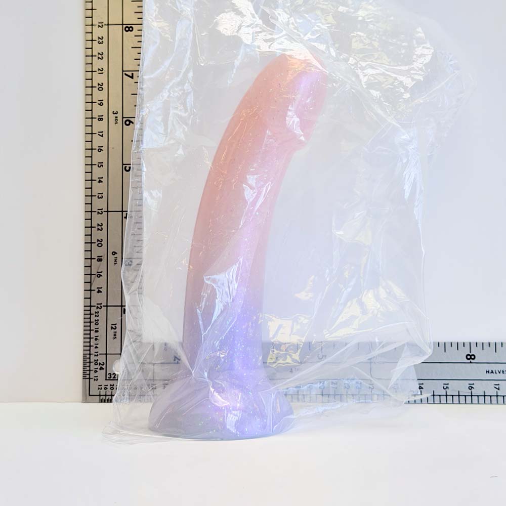 7.5" Galaxy Blush Silicone Dildo | Vault Sample