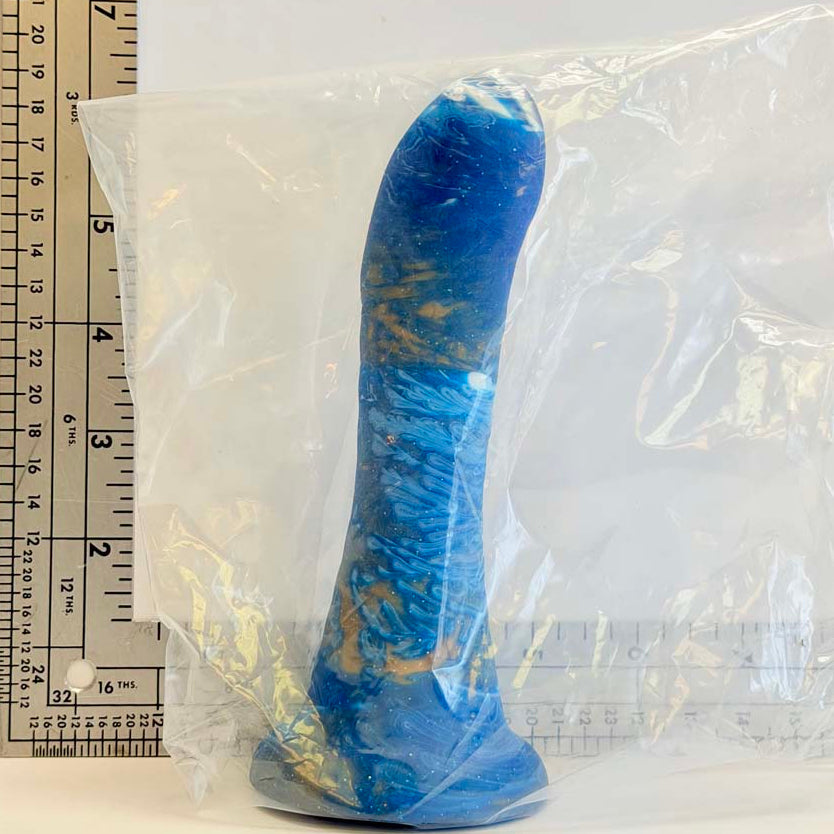 Gilded Ocean, 6.2 inch one-of-one silicone Vault sample