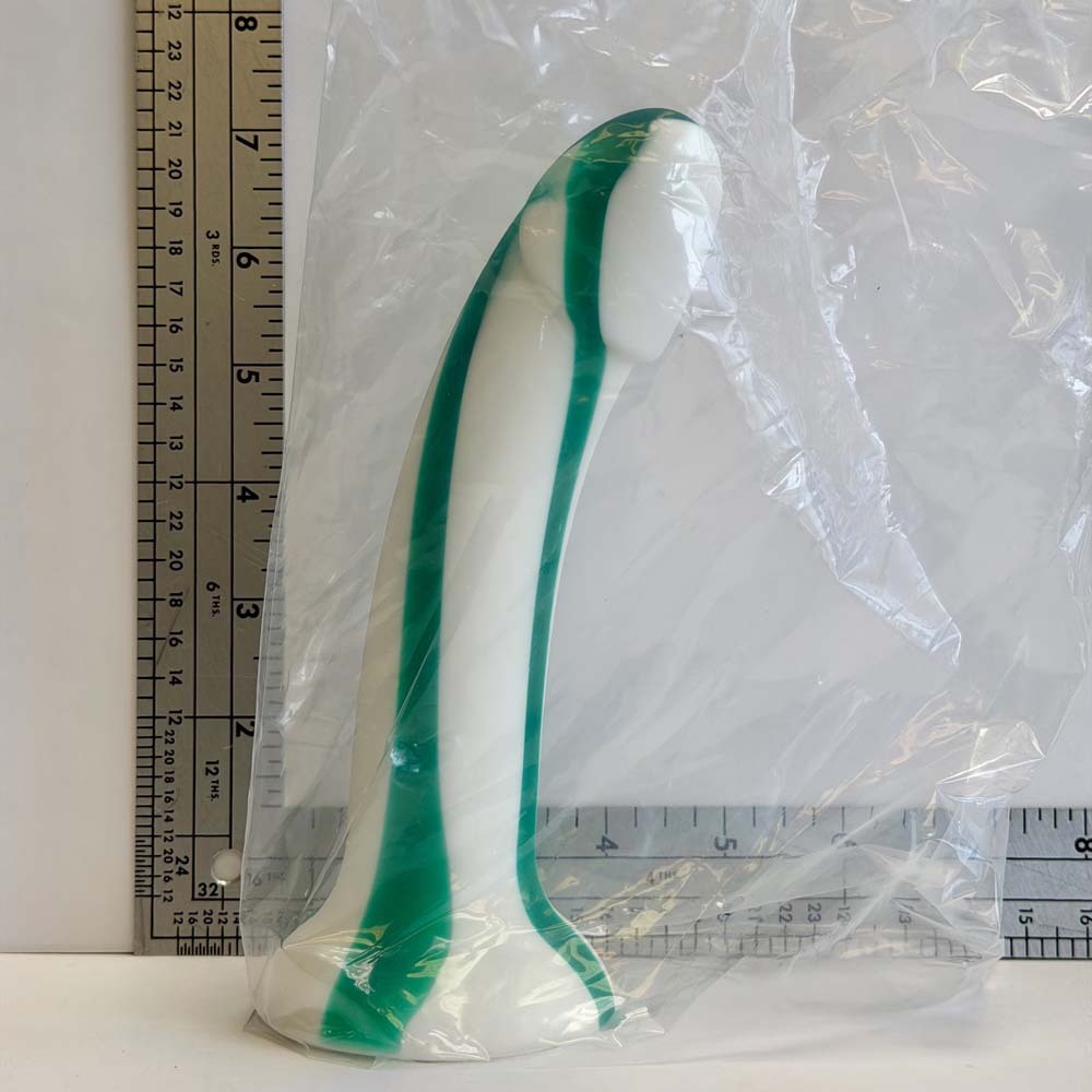 7" Jade Ribbon Silicone Dildo | Vault Sample
