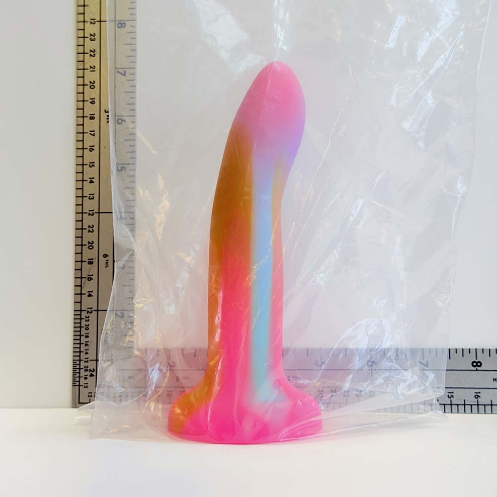 7.3" Prism Curve Silicone Dildo | Vault Sample