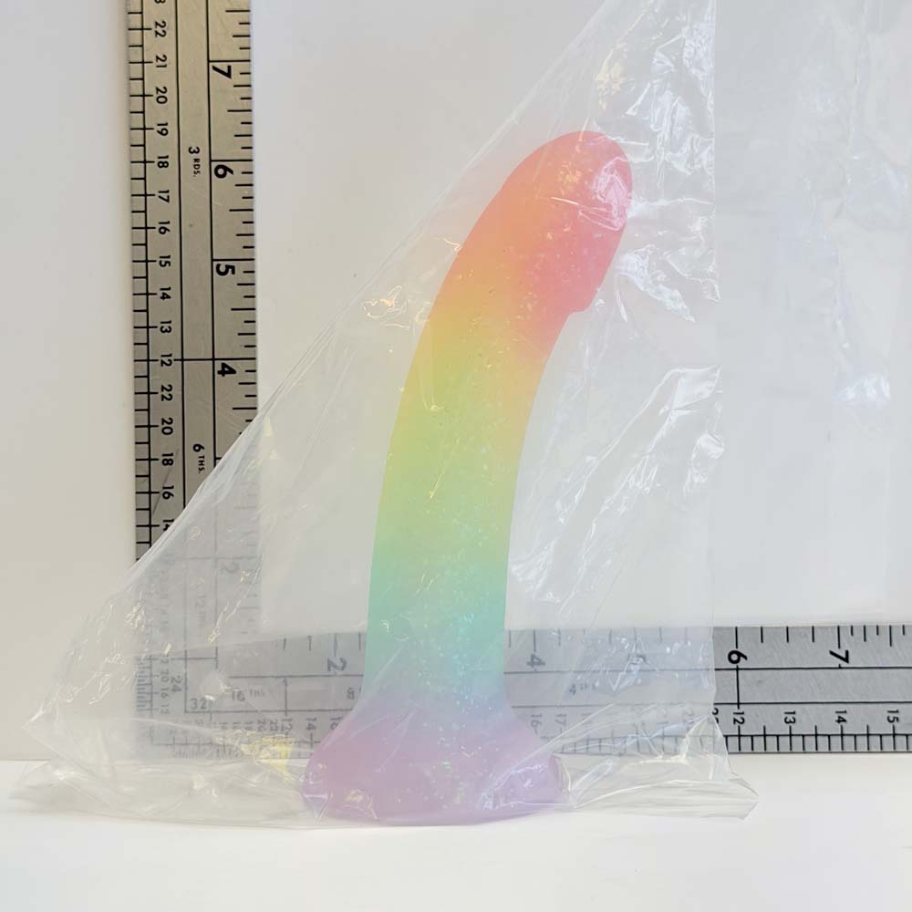 Rainbow Jelly | Non-Realistic Silicone Dildo | Vault Sample