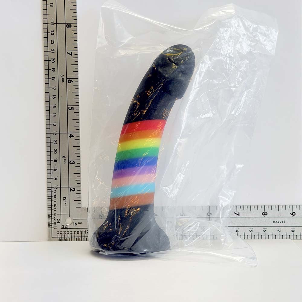 Rainbow Onyx, 7.5 inch silicone Vault sample