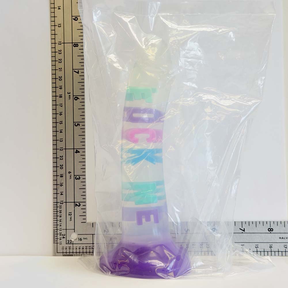 8.2" Rainbow Statement Silicone Dildo | Vault Sample