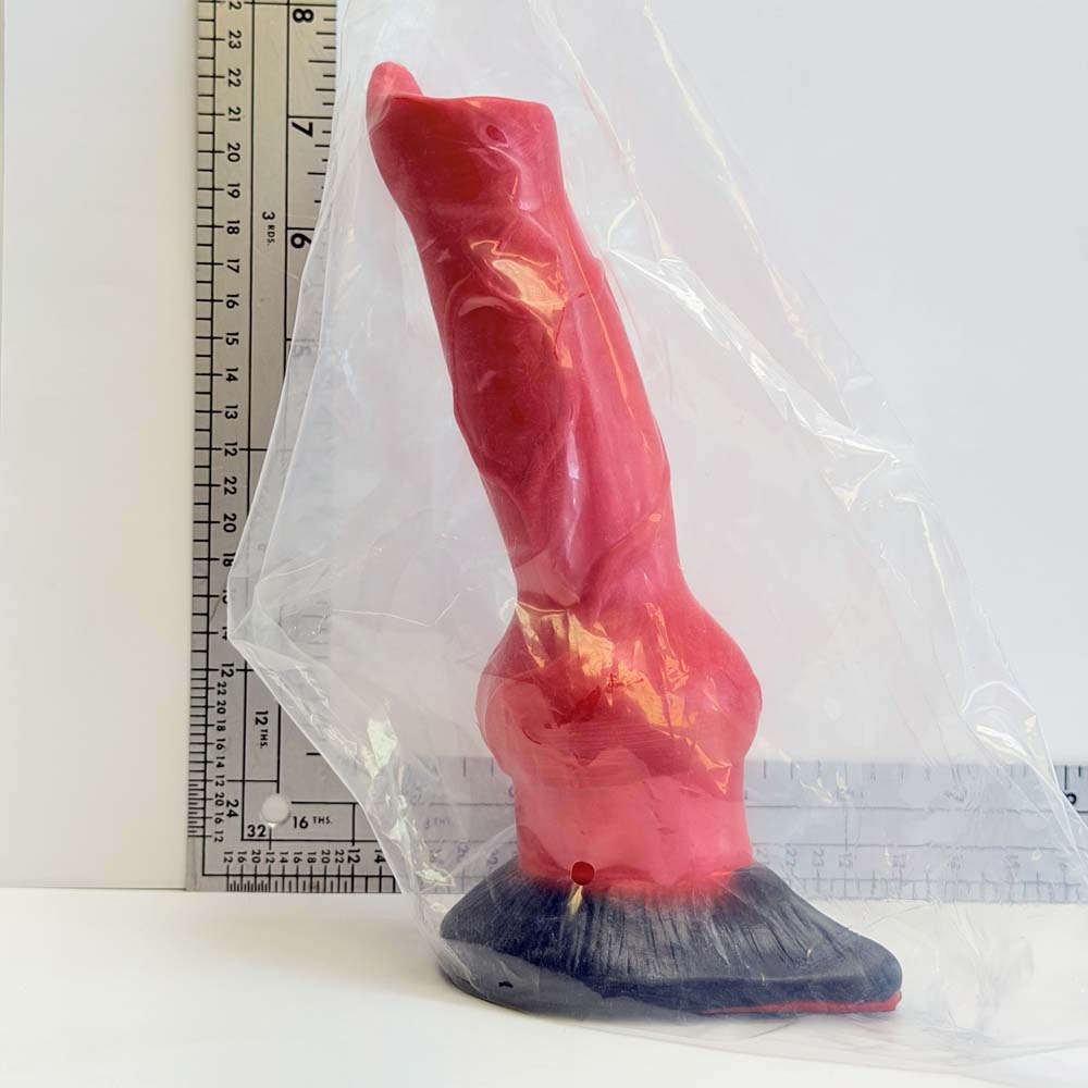 Red & Black Fantasy | Fantasy Silicone Dildo | Vault Sample