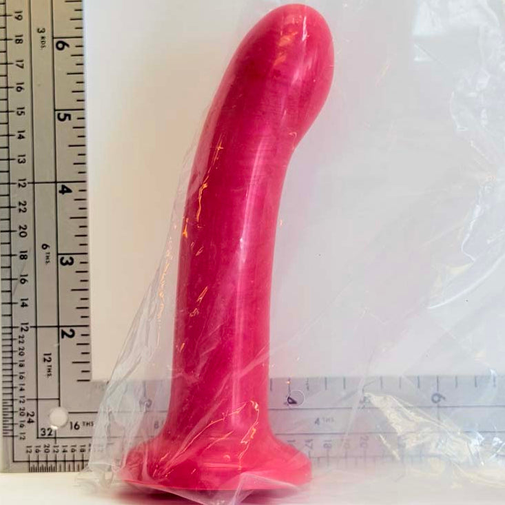 Ruby Pearl, 6.2 inch one-of-one silicone Vault sample