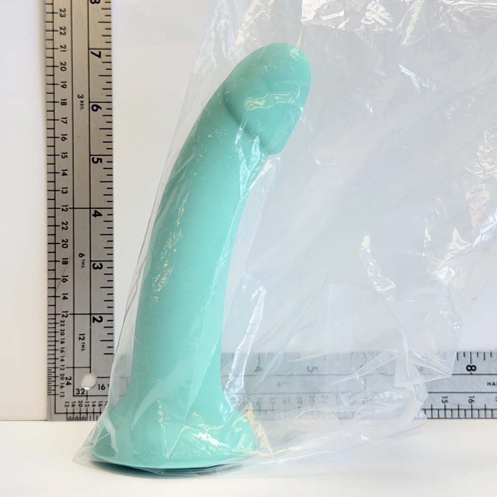 7" Seafoam Curve Silicone Dildo | Vault Sample
