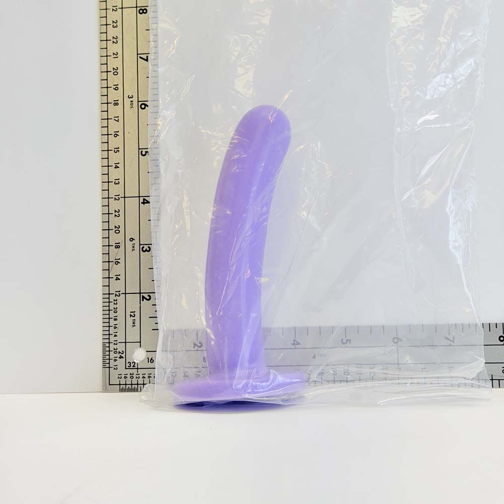 5.8" Violet Pearl Silicone Dildo | Vault Sample