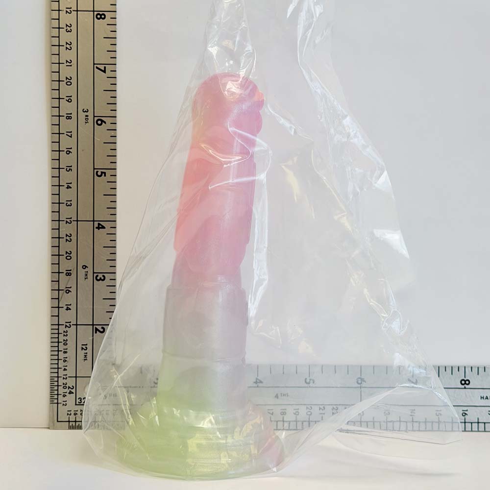6.8" Watermelon Knot Silicone Dildo | Vault Sample