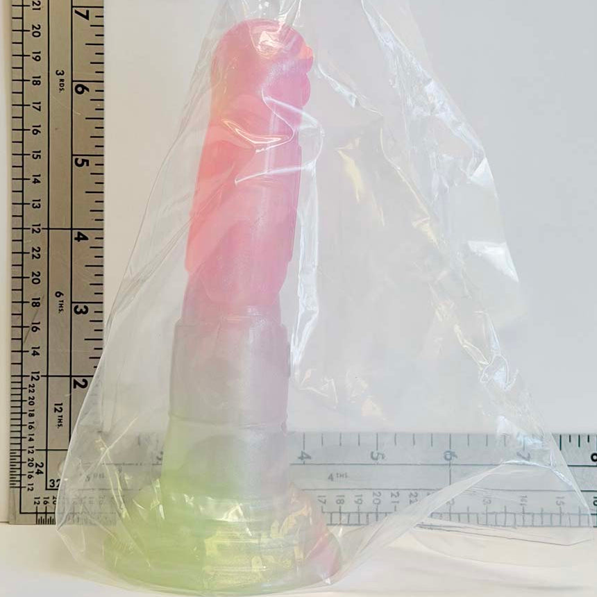 Watermelon Knot, 6.5 inch one-of-one fantasy silicone Vault sample