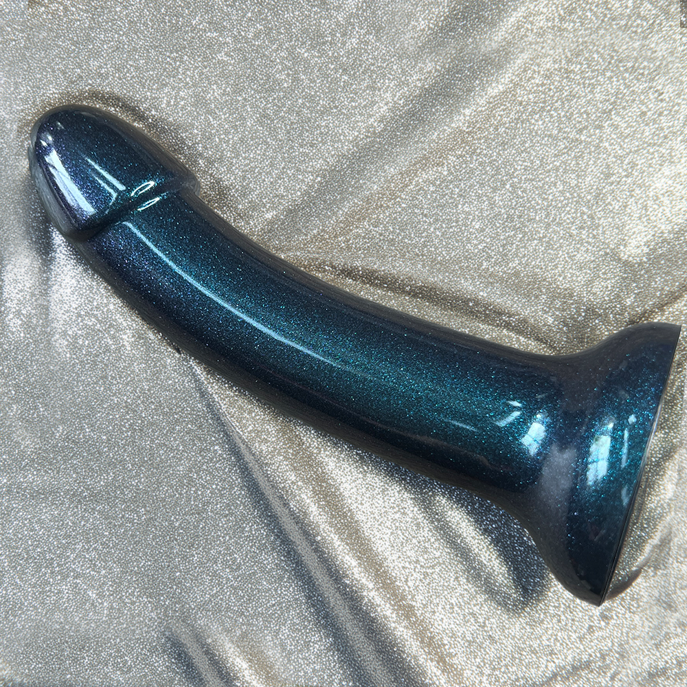 6" Sol Silicone Dildo - Aqua Noir