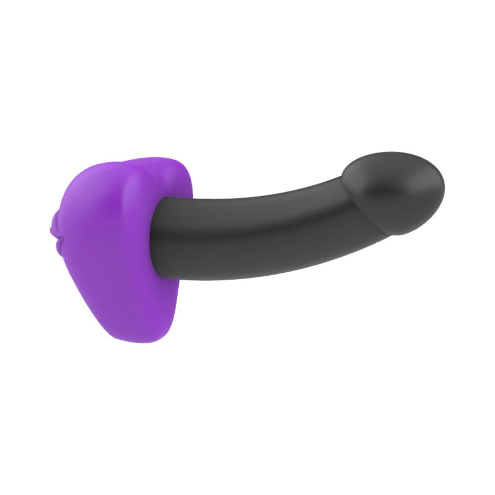 Bananapants Purple silicone lips and tongue soft dildo  grinder cushion