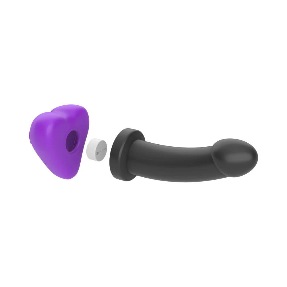 Bananapants Purple silicone lips and tongue soft dildo  grinder cushion
