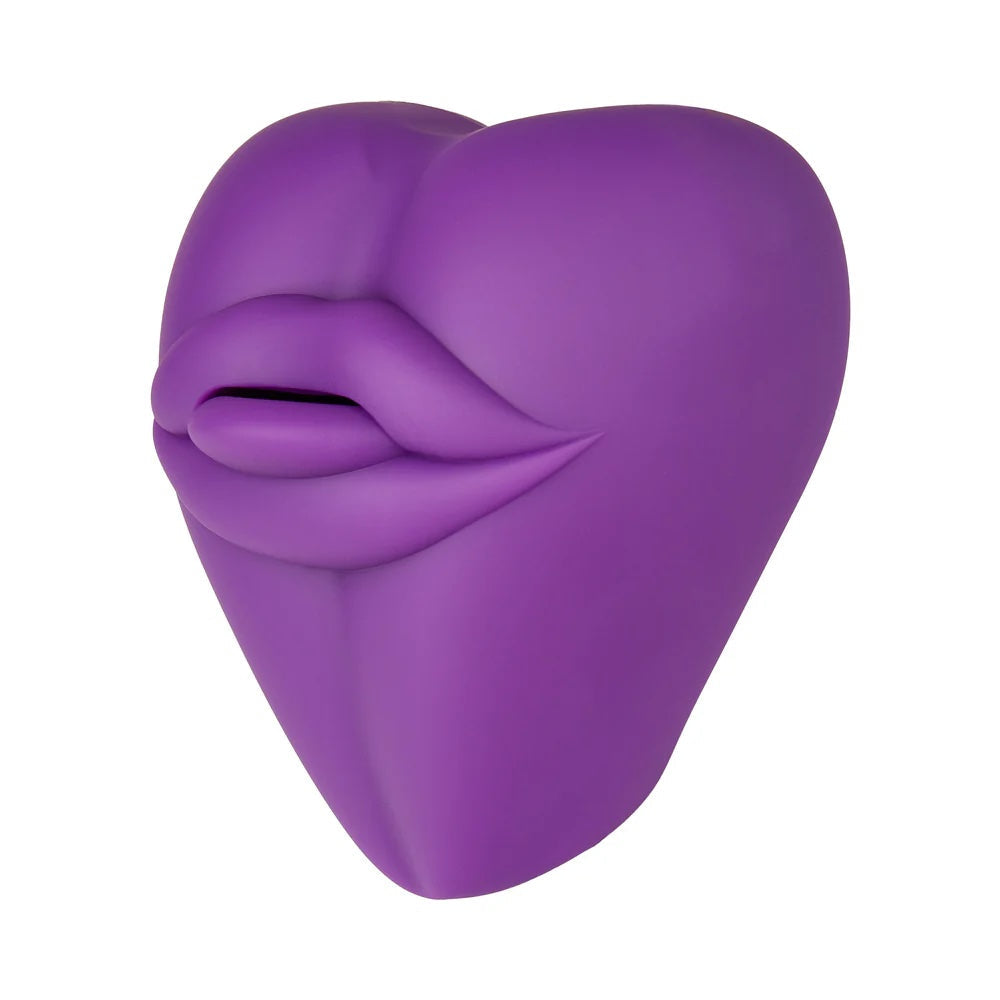 Bananapants Purple silicone lips and tongue soft dildo  grinder cushion
