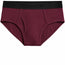 RodeoH Top Loading Brief Packing Underwear in Claret, a deep wine red, front view