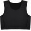 RodeoH black compression top for chest binding, front view