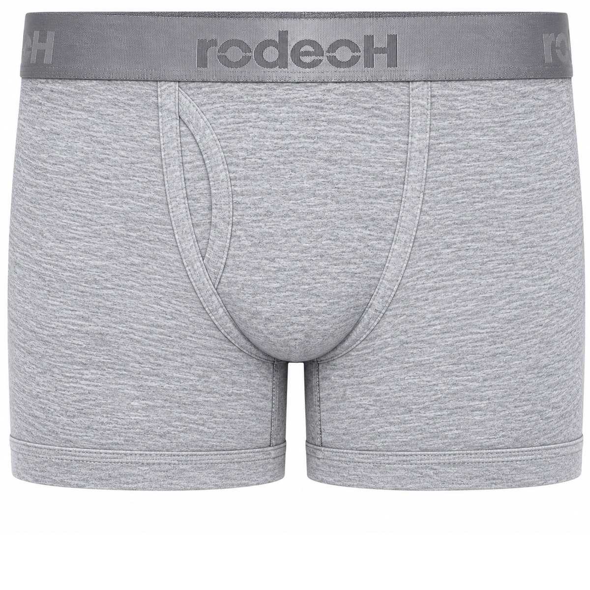 RodeoH Classic Top Loading Packing Boxer in Light Gray Marle, front view