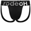 RodeoH Shift Jock Minimal packer underwear in black, from the front