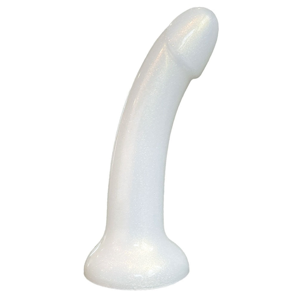 6" Sol Soft - Silicone Dildo - Pearl