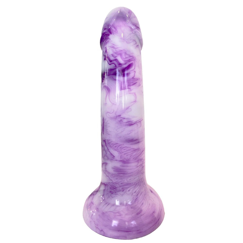 6" Sol Firm - Silicone Dildo - Purple Berry Shake