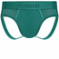 RodeoH Shift Jock packer underwear in pacific teal, from the front