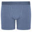 Blue boxer briefs with a Rodeoh brand logo on waistband