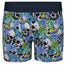 rodeoh button fly boxer harness with gray skull print and black rodeoh logo waistband