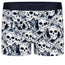RodeoH Classic Top Loading Packing Boxer in Midnight Skulls print, front view