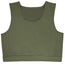 rodeoh compression top sage green laid flat, from front